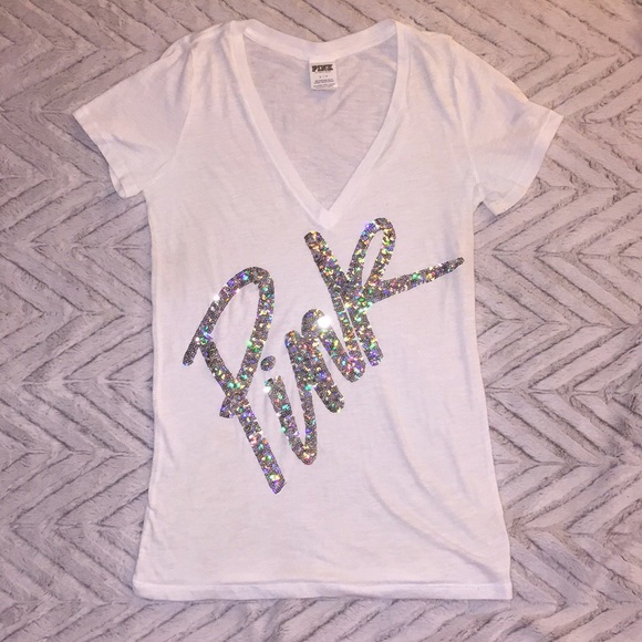 PINK Victoria's Secret Tops - Victoria’s Secret PINK Bling T Shirt✨